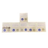 Collection of 40% Silver Uncirculated Eisenhower Dollar Coins with Certificates