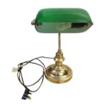 Reproduction Brass Bankers Lamp