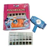Disney: Boxed Battery Operated Projector with Slides + Collection of Chad Valley Vintage Slides &