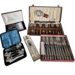 Collection of Cased & Boxed Vintage and Modern Plated Cutlery