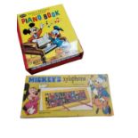 Disney: Vintage Jaymar Walt Disney Piano Book & Rare Boxed Combex Mickey's Xylophone