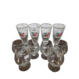 Collection of 10 x Gilt Edged Drinking Glasses