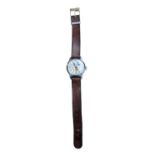 Disney Watch: Vintage 1970's Bradley Mickey Mouse Watch, Manual Wind, Single Jewel, Brown Leather