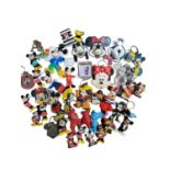 Disney: Large Collection of vintage and modern Mickey & Minnie mouse key rings, fridge magnets and