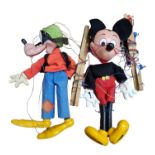Disney: Unboxed Vintage Pelham Puppets Mickey Mouse & Goofy
