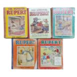 Group of Vintage Original "Monster Rupert" Story Books by Mary Tourtel in varying conditions