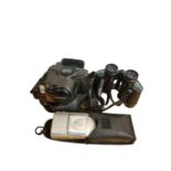 2 x Olympus 35mm Film Cameras and a Pair of Tasco Binoculars