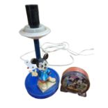 Disney: Mickey Mouse Table Lamp & Small Battery Alarm Clock