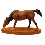 Vintage Beswick Horse "Spirit of Nature" 2935 by Graham Tongue - Mounted on a wooden plinth