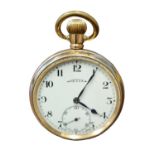 Gold Plated Revue 15 Jewel Open Faced Pocketwatch