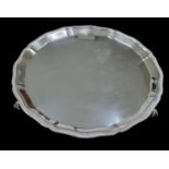 Mappin & Webb Sheffield 1961 Silver Hallmarked Tray on Claw Feet - 592 grams