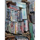 A large group of 350 plus DVDs and boxsets, mostly fantasy and sci-fi to include Star Trek The