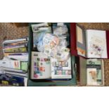 A collection of 20th century stamps, comprising a number of Royal Mail Mint packs, from 1990's and