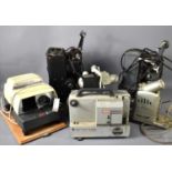 A group of vintage film and slide projectors to include Specto, Bolex, Noris, Aldis and others.