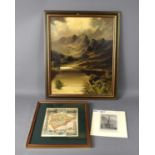 David Hicks (British, 19th/20th century): Oil on canvas depicting a Highland Loch scene, signed