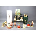 A group of Royal Doulton Bunnykins, Royal Albert and Harmony Kingdom figures to include Tyrclean