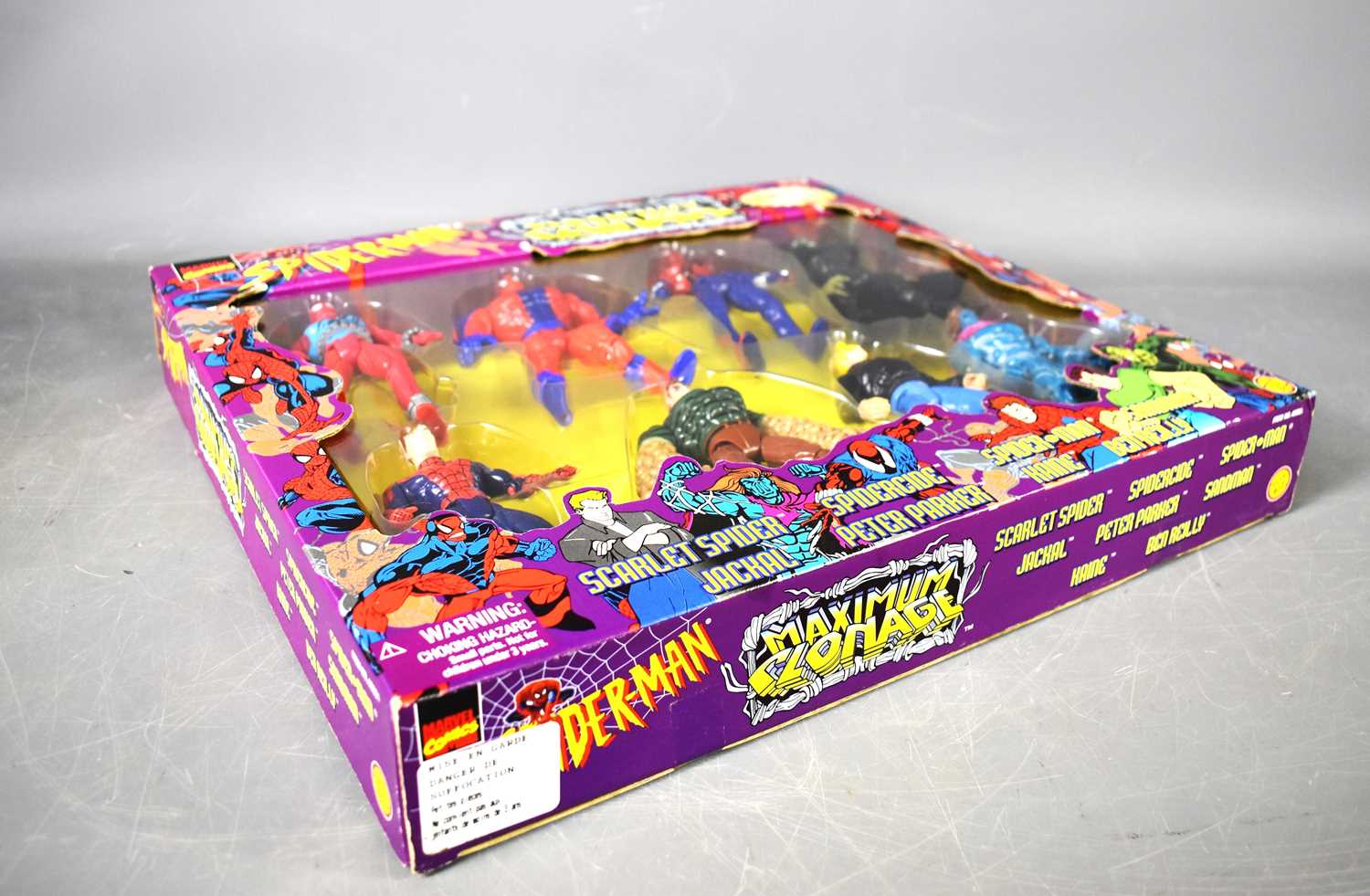 A vintage Toy-Biz Spider-Man Maximum Clonage collectors edition action figure set, comprising - Image 2 of 2