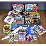 A large collection of collectable board and PC games to include Marvel Tower of Doom jigsaw,