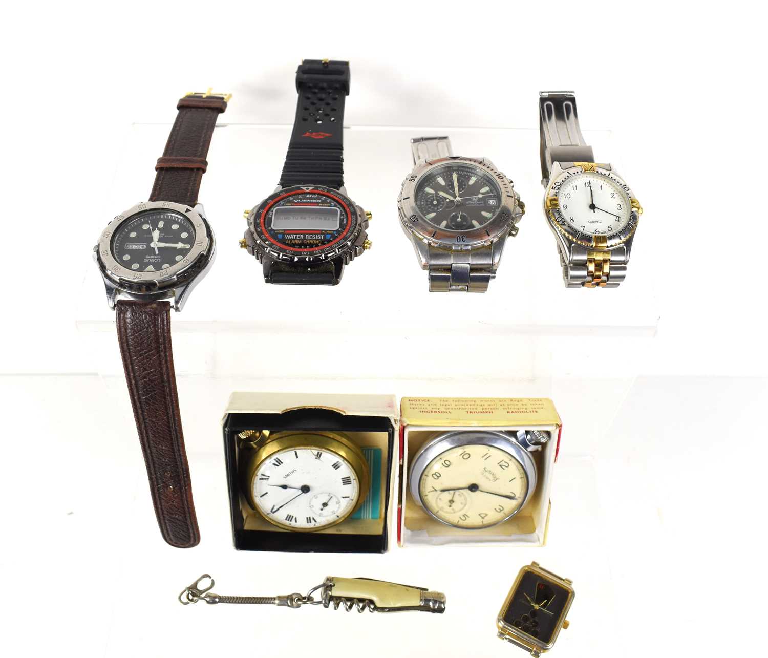 A group of vintage and retro men's wrist watches and pocket watches to include Smiths, Dalvey, - Image 2 of 2