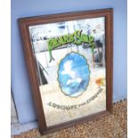 A vintage Pears Soap 'A speciality for infants' mirror, measures 78cm by 54cm.