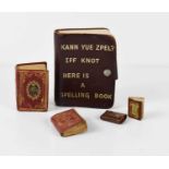 A collection of miniature books comprising 'The English Almanac For 1838 Poetically Illustrated by