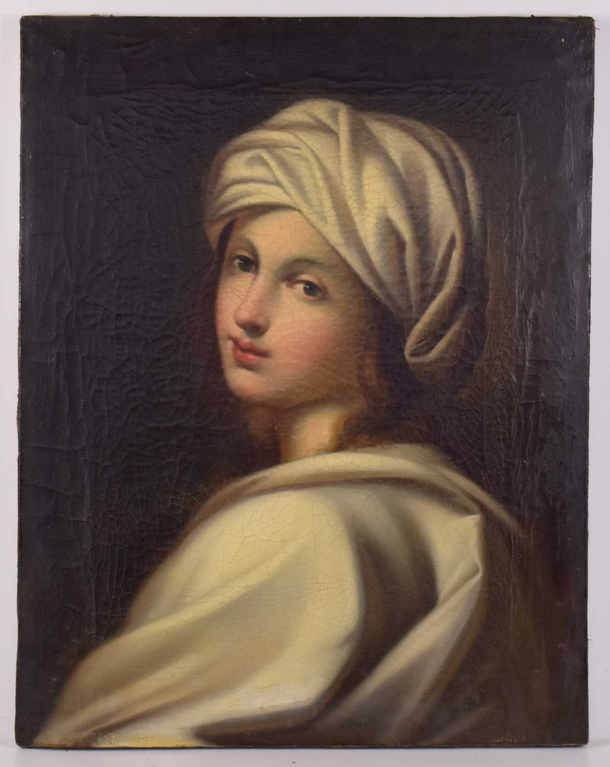 A portrait of Emma Hart, later Lady Hamilton (1765-1815), as the Cumaean Sibyl, oil on canvas, in - Image 2 of 4