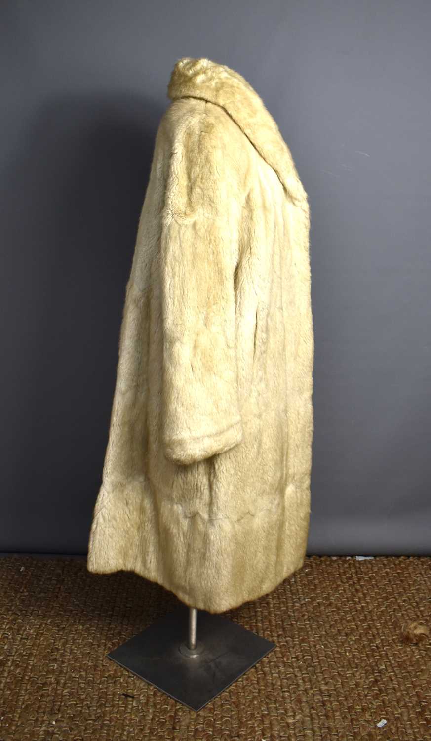 A 1970's black mink coat, together with a champagne coloured mink, a jacket, a fur collar and two - Image 4 of 10