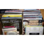 A large group of LP records to include Shirley Bassey, Tom Jones, musicals, classical and others.
