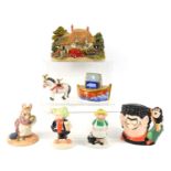 A group of boxed figures and ornaments to include a Royal Copenhagen Circus Horse, Beswick Hunca