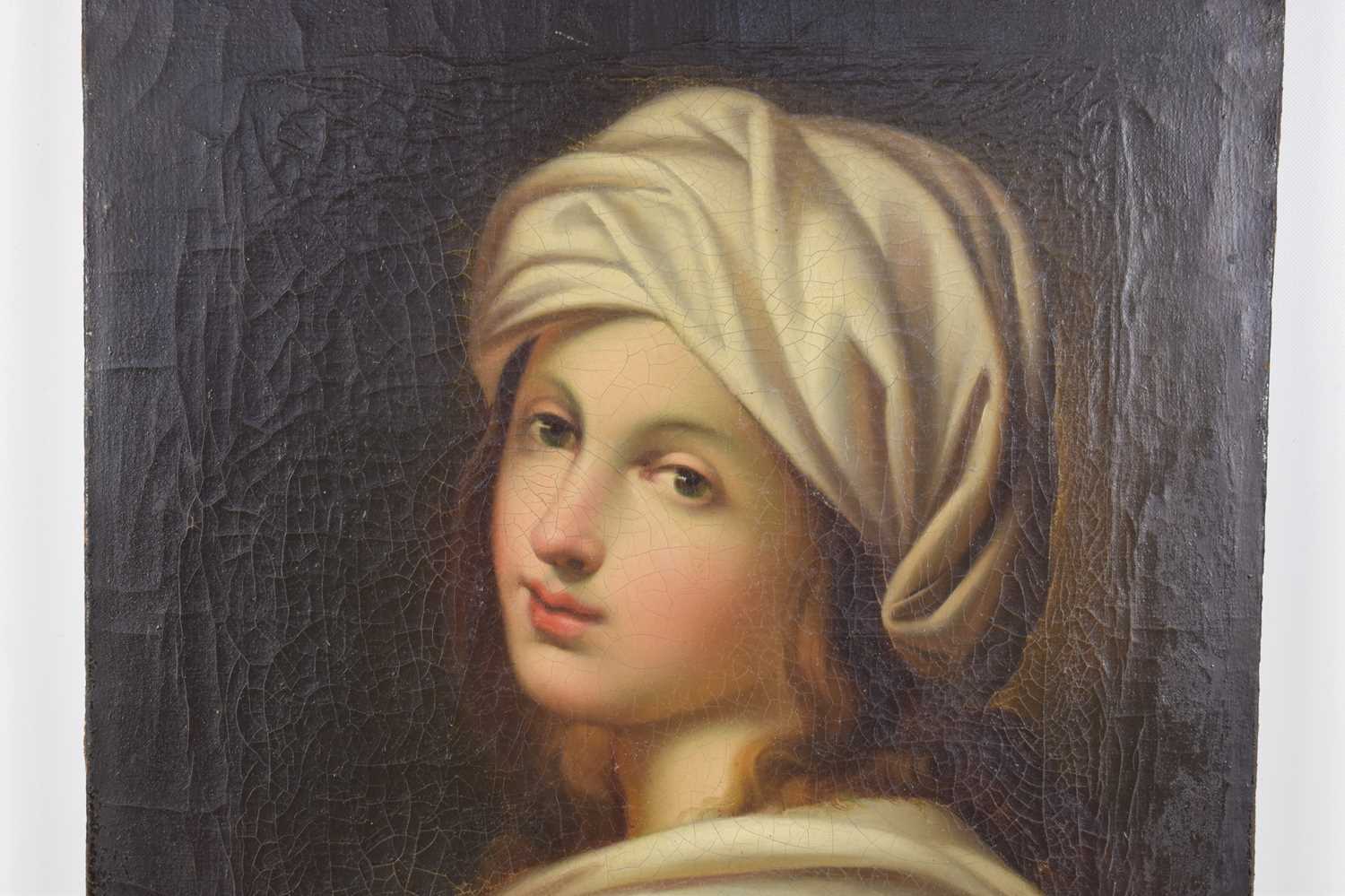 A portrait of Emma Hart, later Lady Hamilton (1765-1815), as the Cumaean Sibyl, oil on canvas, in - Image 4 of 4