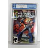 Marvel Comics: The Transformers, #1, first appearance of the Transformers, 1984, PGX graded 9.0.