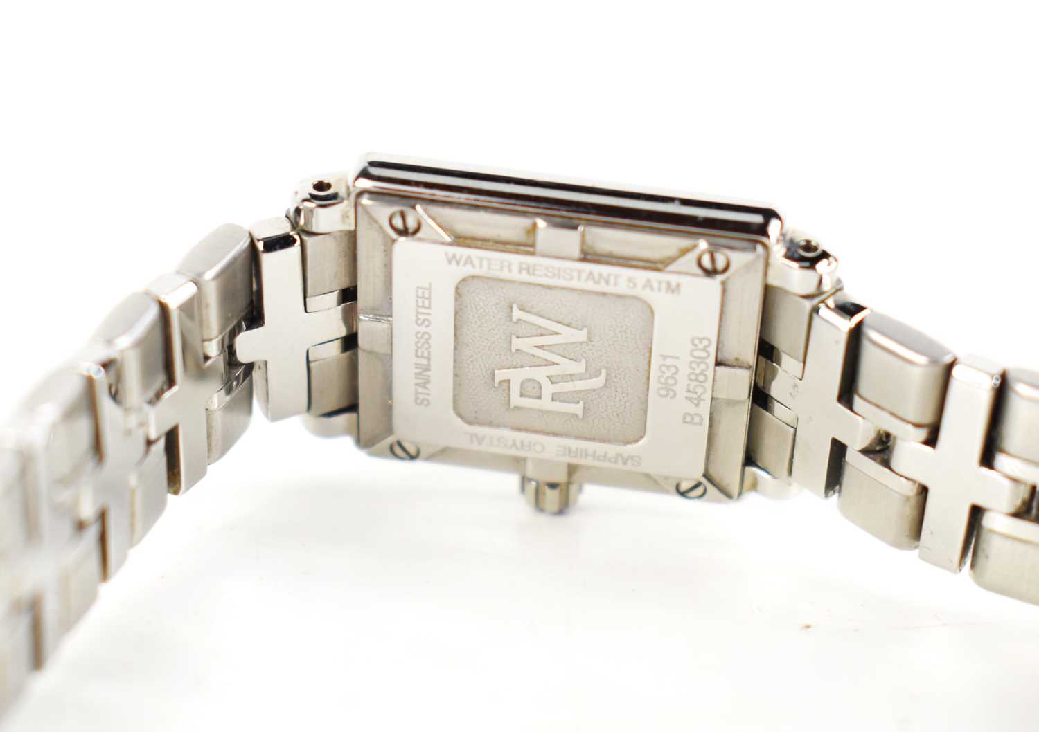 A ladies Raymond Weil Parsifal stainless steel quartz wristwatch, signed rectangular mother of pearl - Image 2 of 5