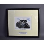 A signed photo of The Pointer Sisters, titled "I'm so excited", in a glazed frame, measuring 44cm by