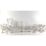 A collection of glasswares comprising five bowls and a commemorative goblet for Princess Mary, '