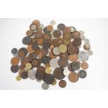 A group of GB coinage to include 1797 penny, George III penny, Victoria 1858 Penny and half-penny,