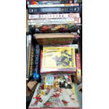 A group of Marvel and DC related books to include DC Comics Year by Year, Marvel Spider-Man The