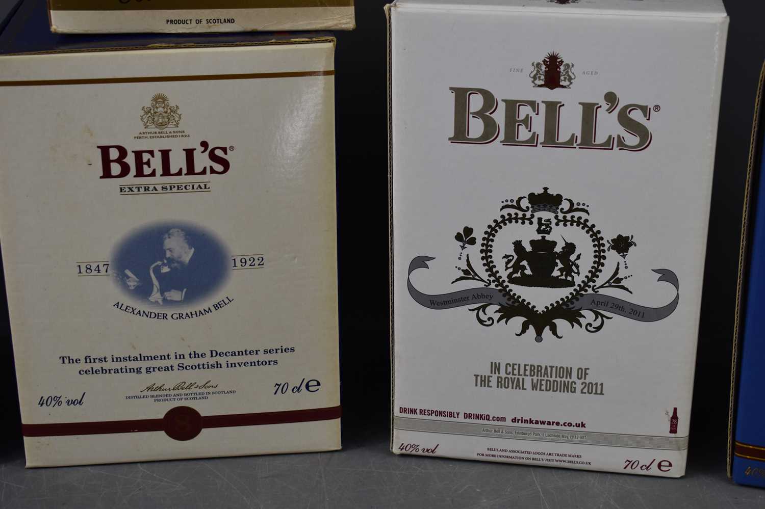 Six Bells commemorative whiskey decanters, comprising 1996 Christmas aged 8 years, Queen Mother - Image 4 of 5