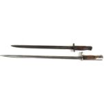 Two bayonets comprising of an Imperial German 1898 pattern example, possibly made by Simson & Co,