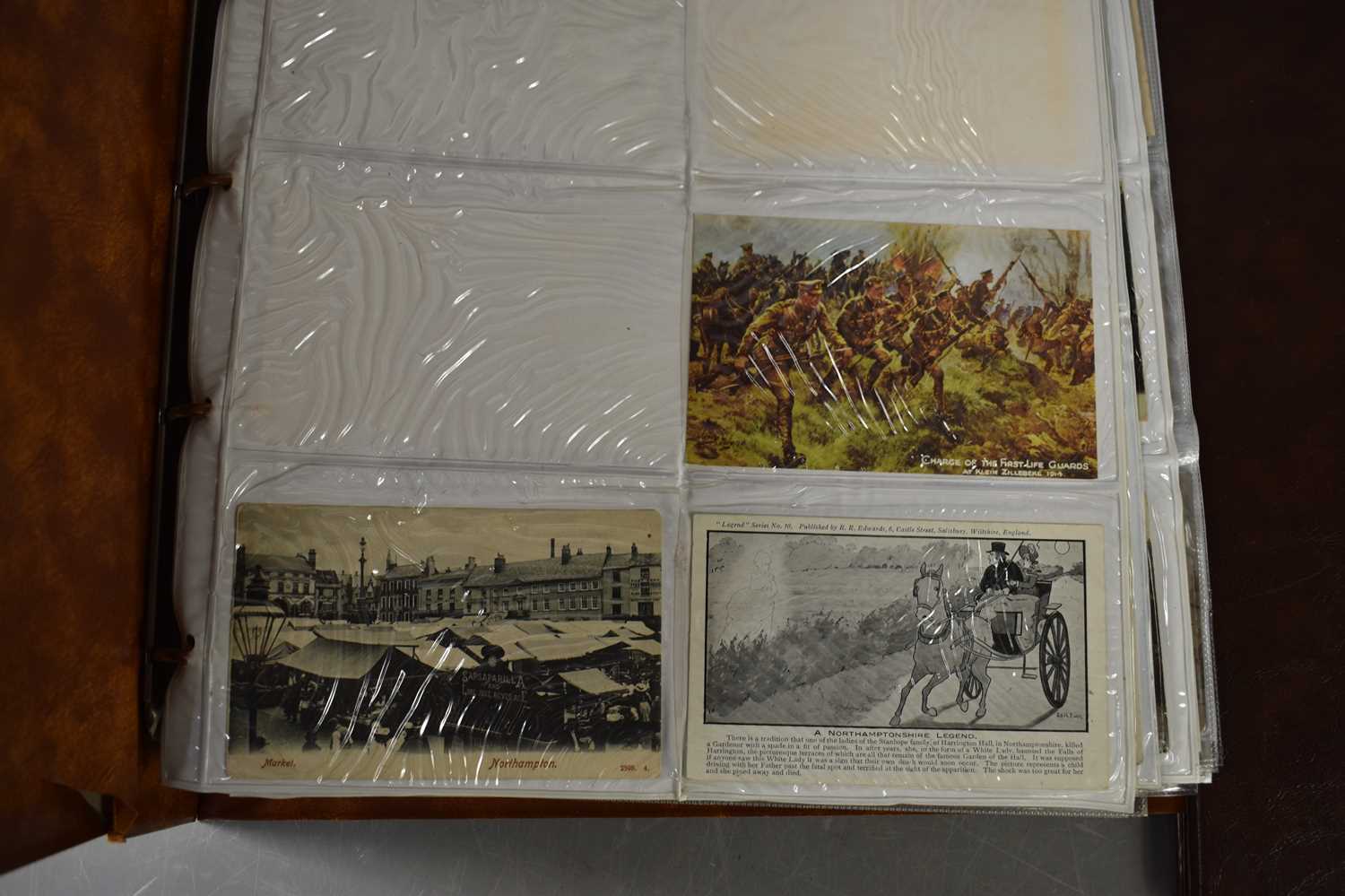 A collection of Edwardian and later postcards to include a group relating to Northampton, - Image 4 of 14