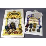 A group of Royal Antediluvian Order of Buffaloes masonic ephemera and jewels / medals awarded to