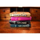 John le Carre: A collection of four hardback first edition books by John le Carre, all with original