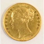 A Queen Victoria 1863 full gold sovereign