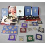 A George VI, 1950 Royal Mint nine coin proof set together with a 1965 coin set, a Festival Of