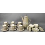 A Kon-Tiki Palissy Coffee set with cruet, of Mid Century design.