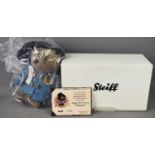 A Steiff for Danbury Mint Golden Anniversary Paddington Bear, serial number 01966, 25cm long, in