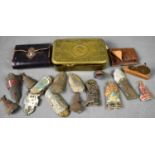 A group of collectables, to include a Princess Mary Christmas tin, snakeskin coin pouch, a Victorian