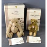 Two Steiff limited edition Teddy Bears, "Romance" and "Appolonia Margarete" both boxed and with