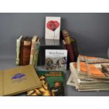 A group of various war books and magazines, including Cassell's 'History of the Boer War', by