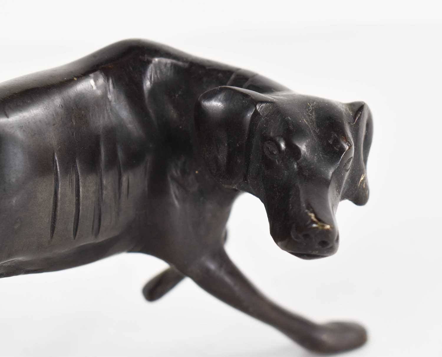 A small bronze of a pointer or gun dog, apparently unsigned, 9cm high. - Image 2 of 2