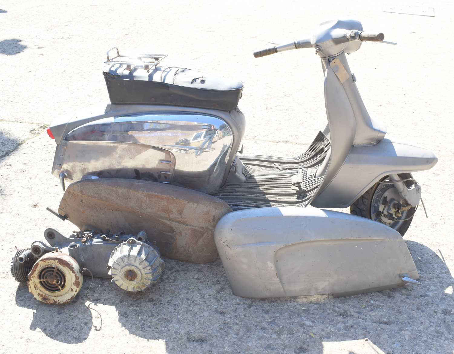 A 1963 Innocenti Lambretta Li 150 Special scooter, believed to have been imported from Italy in